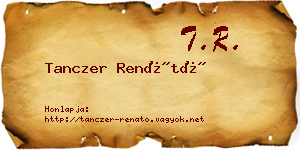 Tanczer Renátó névjegykártya