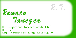 renato tanczer business card